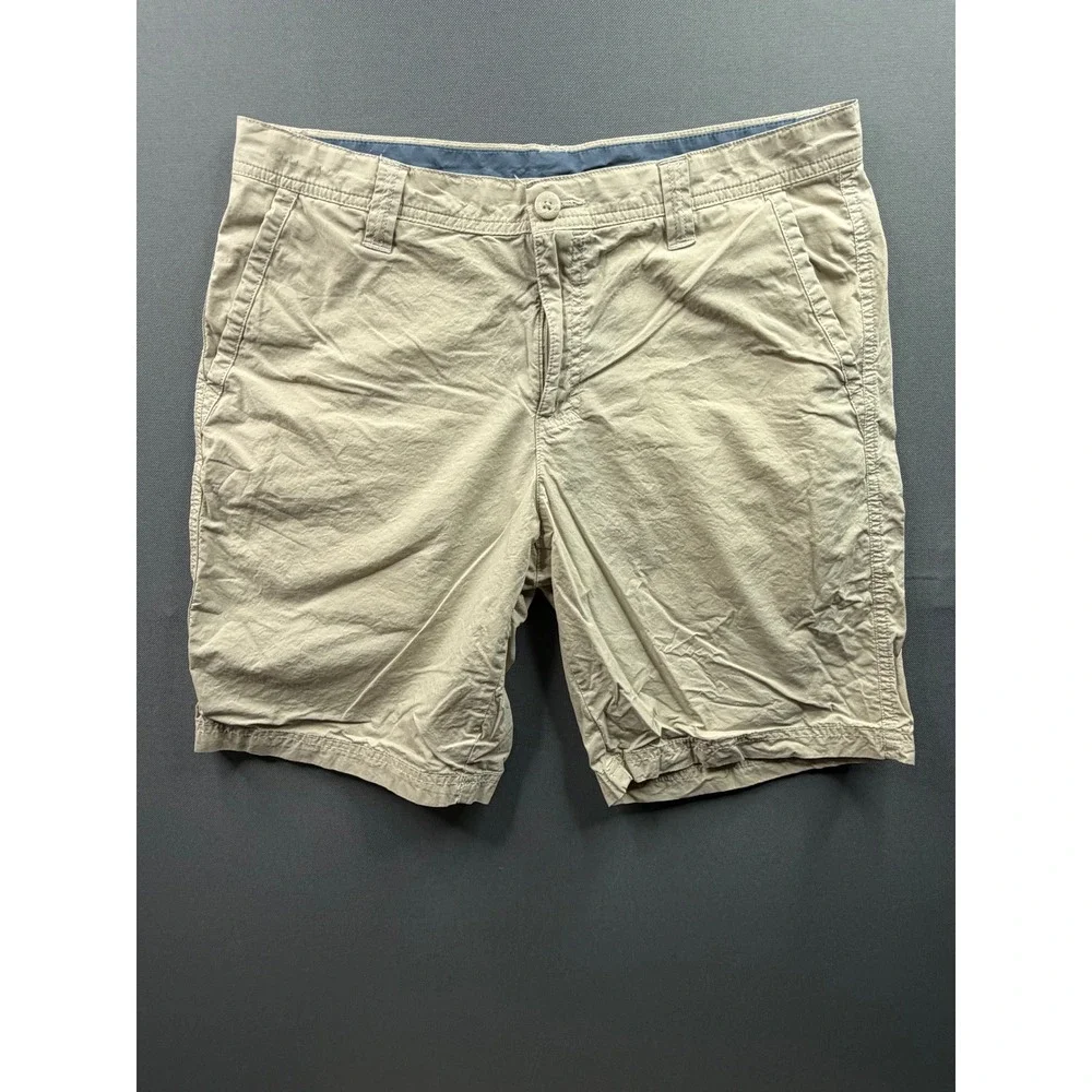 Columbia Shorts Mens Tan‎ Khaki Cotton Blend Outdoor Casual 32